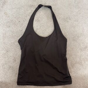 Stradivarius Black Halter Top